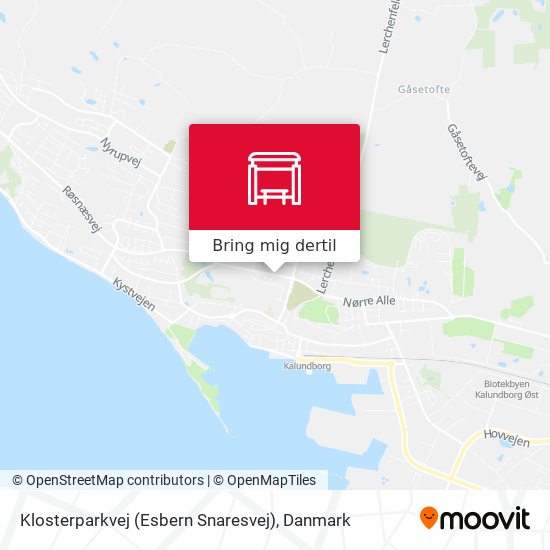 Klosterparkvej (Esbern Snaresvej) kort