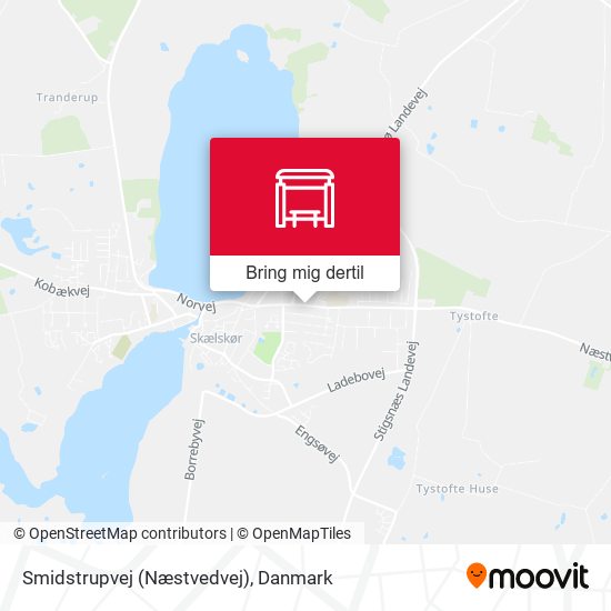 Smidstrupvej (Næstvedvej) kort