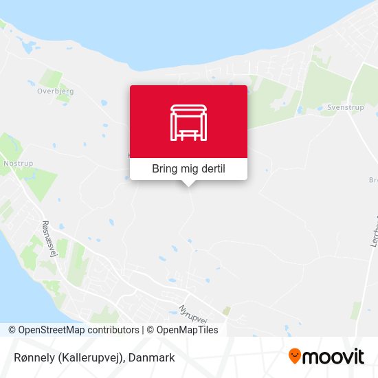 Rønnely (Kallerupvej) kort