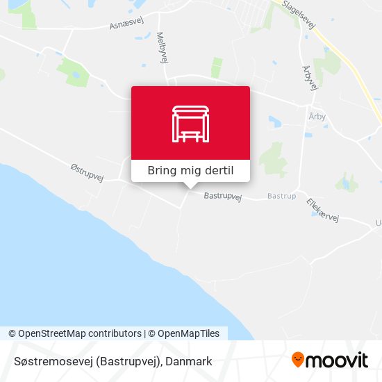 Søstremosevej (Bastrupvej) kort