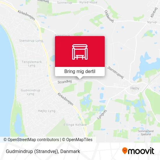 Gudmindrup (Strandvej) kort