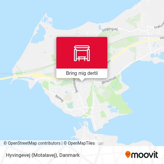Hyvingevej (Motalavej) kort