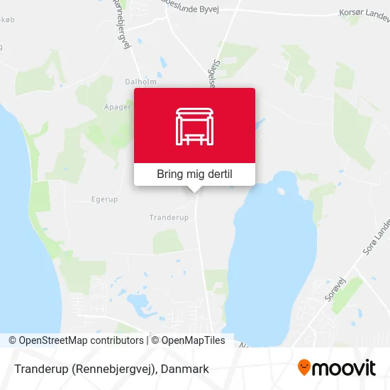 Tranderup (Rennebjergvej) kort