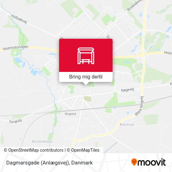 Dagmarsgade (Anlægsvej) kort