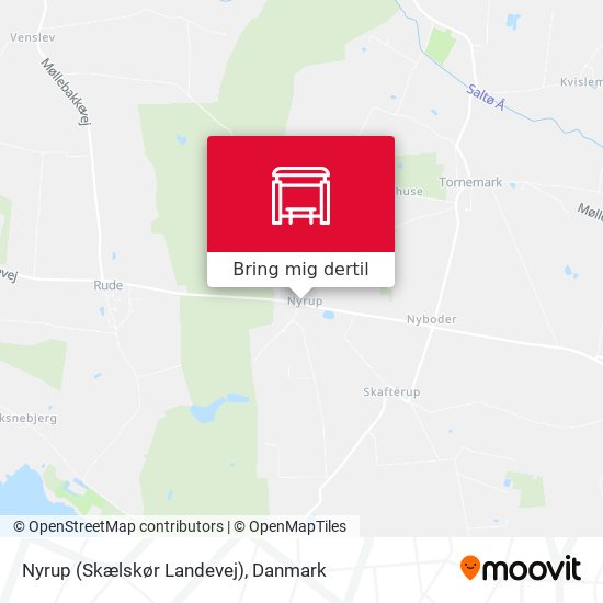 Nyrup (Skælskør Landevej) kort
