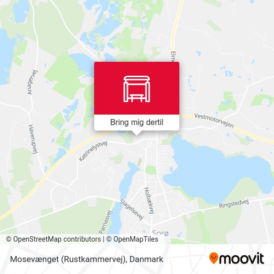 Mosevænget (Rustkammervej) kort