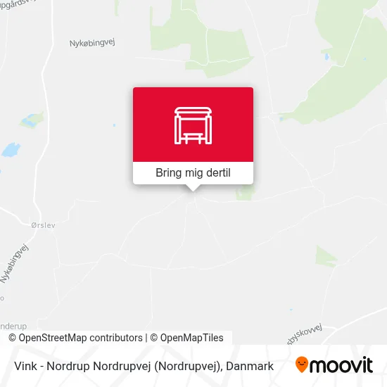 Vink - Nordrup Nordrupvej kort