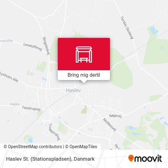 Haslev St. (Stationspladsen) kort