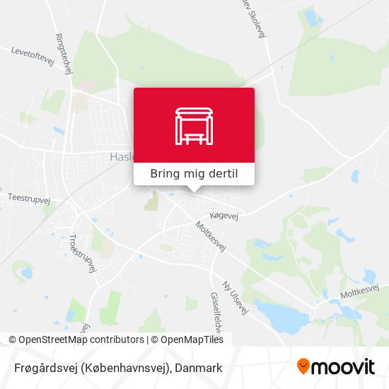 Frøgårdsvej (Københavnsvej) kort