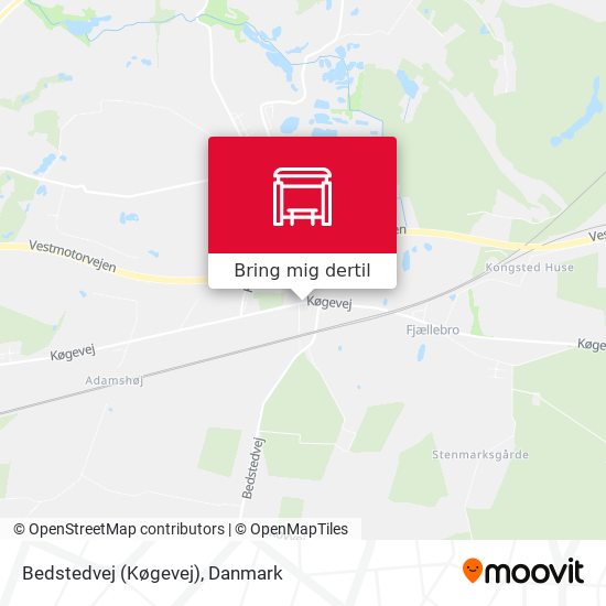 Bedstedvej (Køgevej) kort