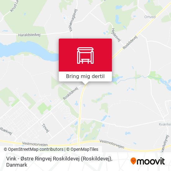 Vink - Østre Ringvej Roskildevej kort