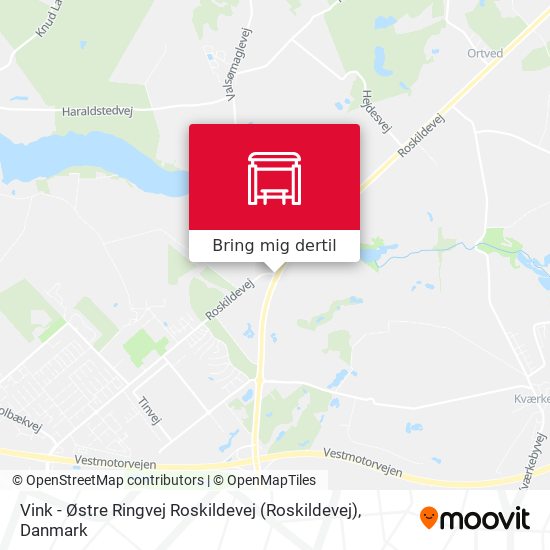 Vink - Østre Ringvej Roskildevej kort