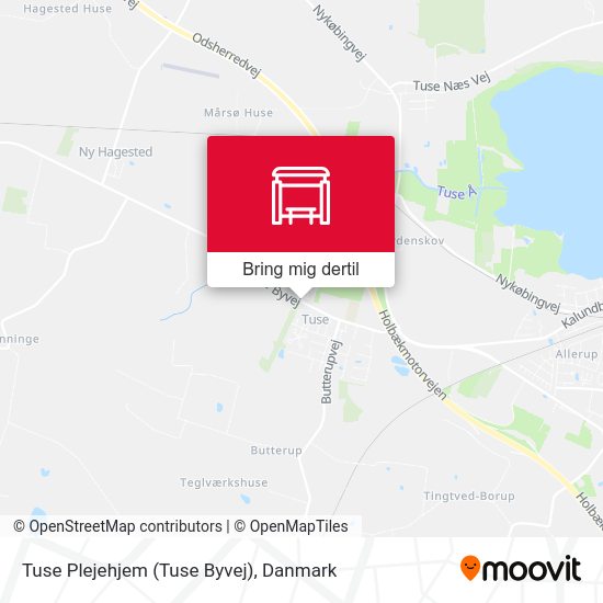 Tuse Plejehjem (Tuse Byvej) kort