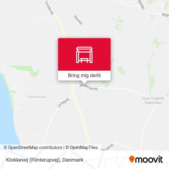 Klokkevej (Flinterupvej) kort