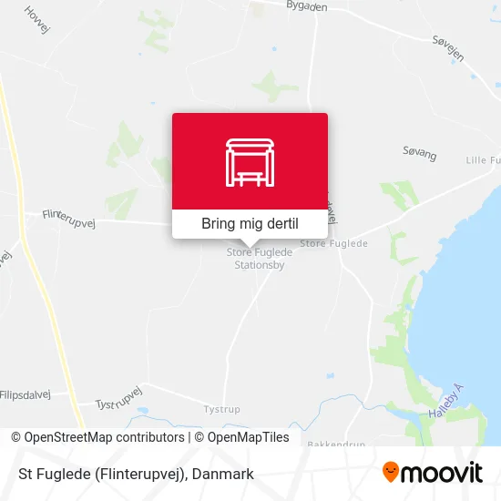 St Fuglede (Flinterupvej) kort