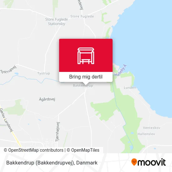 Bakkendrup (Bakkendrupvej) kort