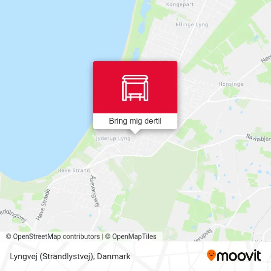 Lyngvej (Strandlystvej) kort