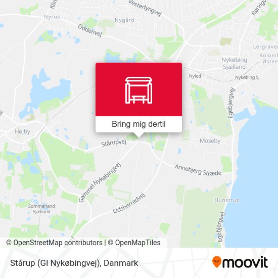 Stårup (Gl Nykøbingvej) kort