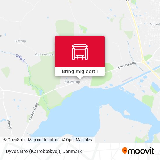 Dyves Bro (Karrebækvej) kort