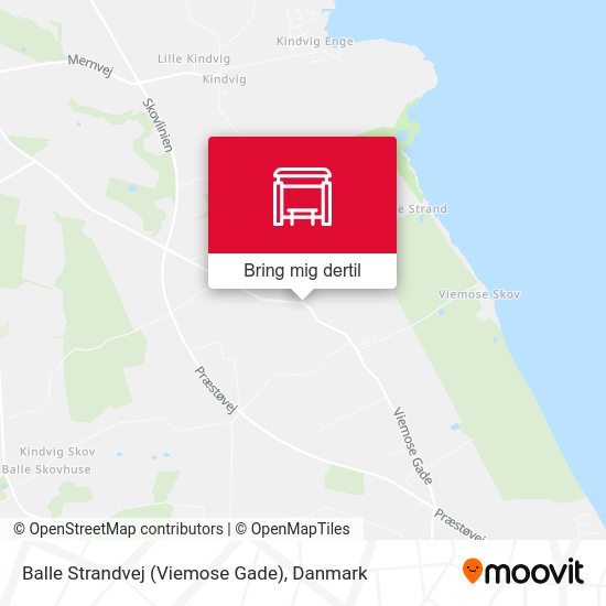 Balle Strandvej (Viemose Gade) kort