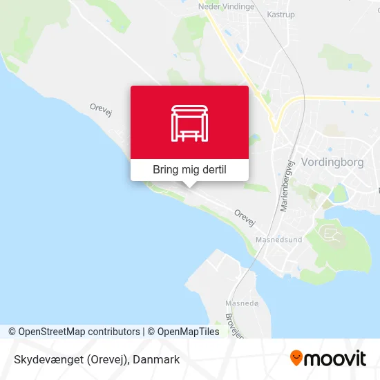 Skydevænget (Orevej) kort