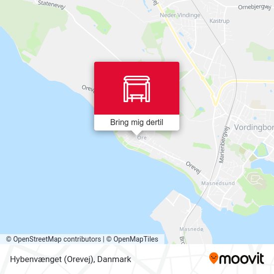 Hybenvænget (Orevej) kort