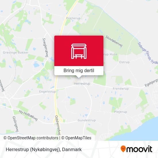 Herrestrup (Nykøbingvej) kort