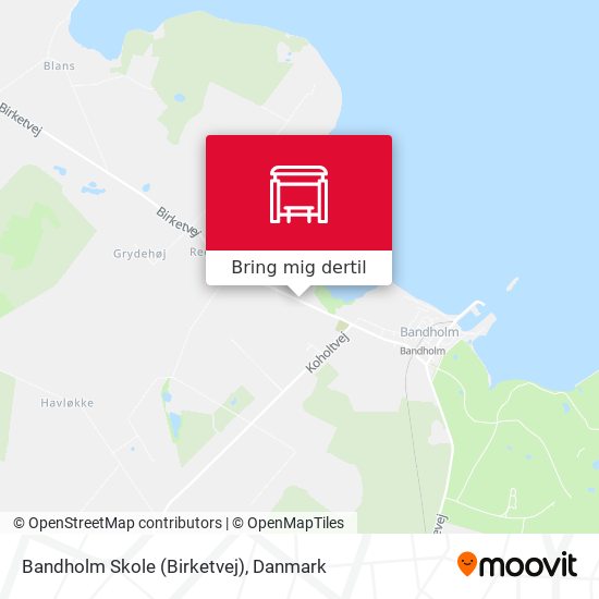 Bandholm Skole (Birketvej) kort