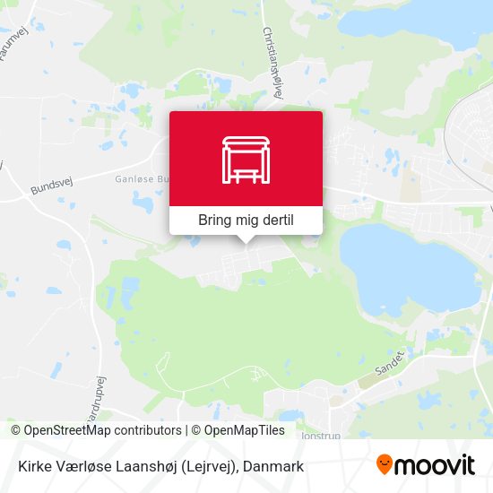Kirke Værløse Laanshøj (Lejrvej) kort