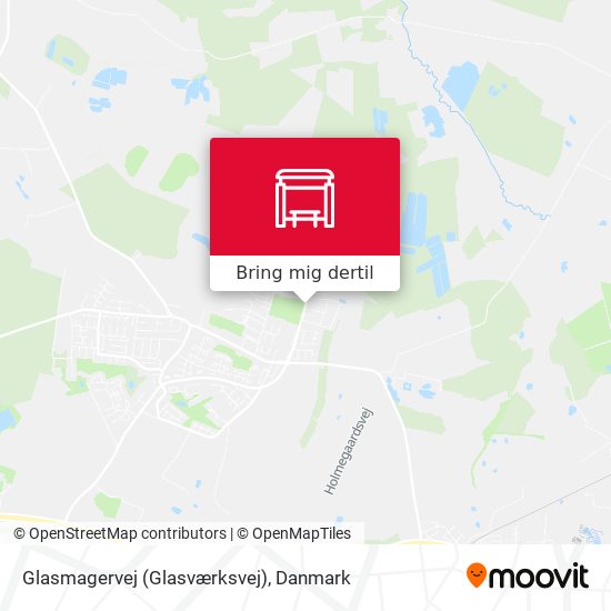 Glasmagervej (Glasværksvej) kort