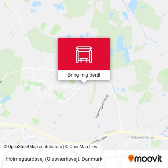 Holmegaardsvej (Glasværksvej) kort