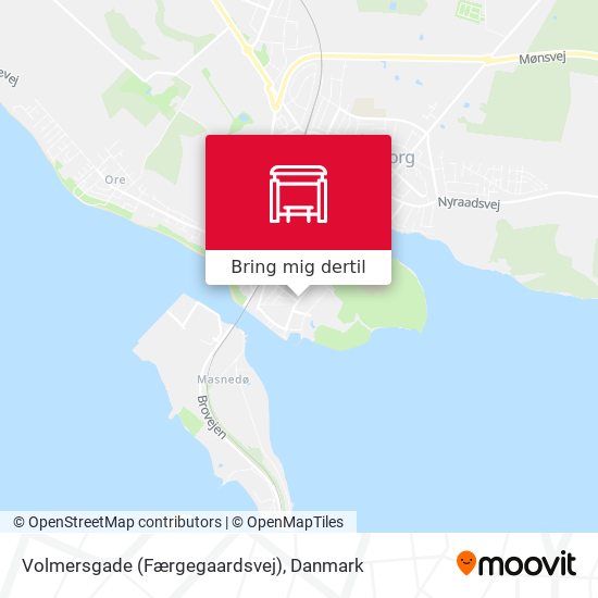 Volmersgade (Færgegaardsvej) kort