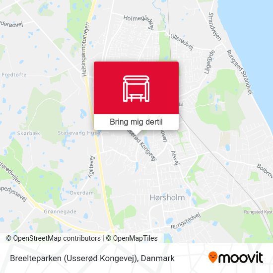 Breelteparken (Usserød Kongevej) kort