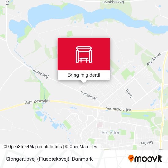 Slangerupvej (Fluebæksvej) kort