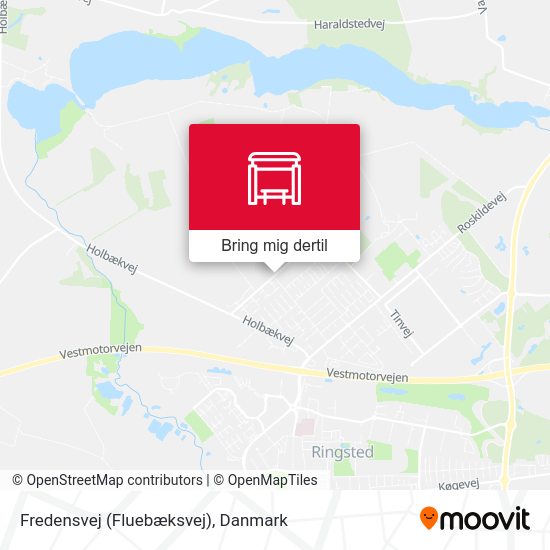 Fredensvej (Fluebæksvej) kort