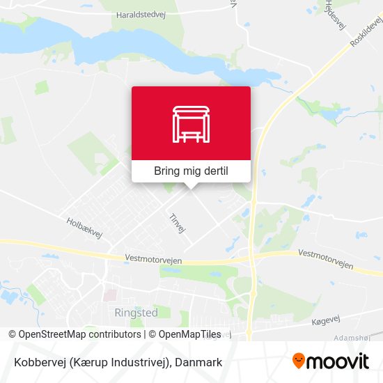 Kobbervej (Kærup Industrivej) kort