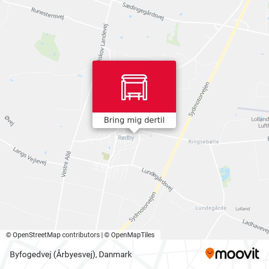 Byfogedvej (Årbyesvej) kort