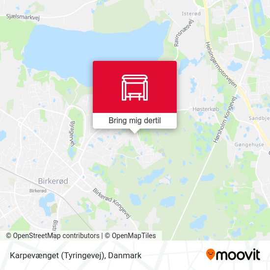 Karpevænget (Tyringevej) kort