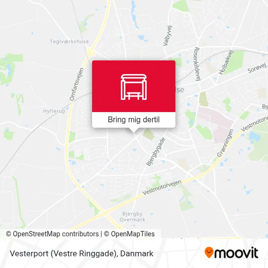 Vesterport (Vestre Ringgade) kort