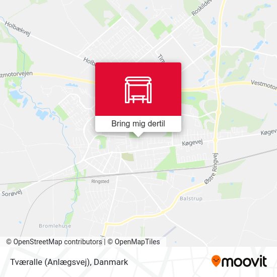 Tværalle (Anlægsvej) kort