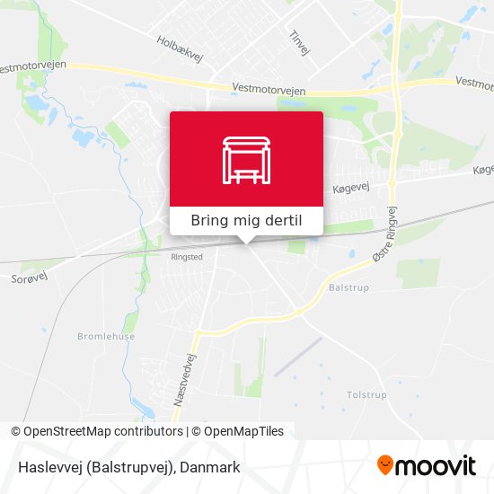 Haslevvej (Balstrupvej) kort
