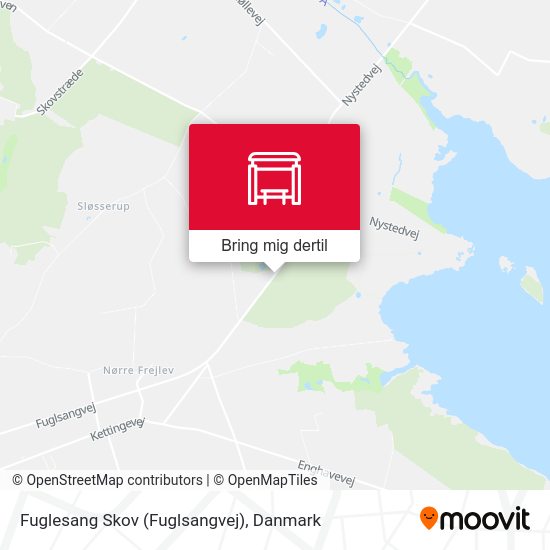 Fuglesang Skov (Fuglsangvej) kort
