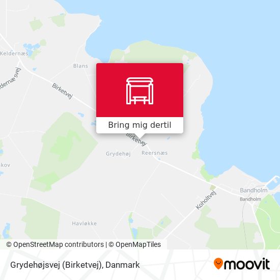 Grydehøjsvej (Birketvej) kort