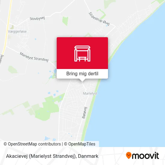 Akacievej (Marielyst Strandvej) kort