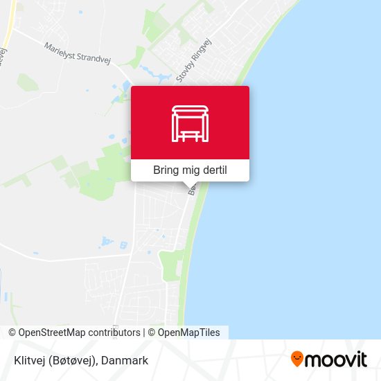 Klitvej (Bøtøvej) kort