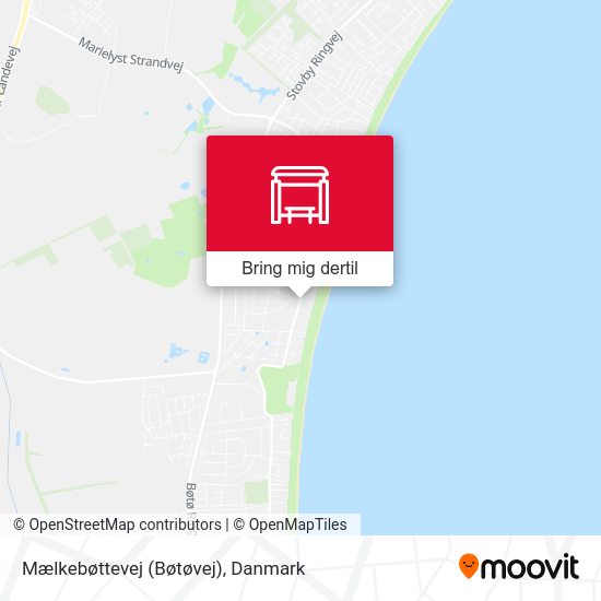 Mælkebøttevej (Bøtøvej) kort