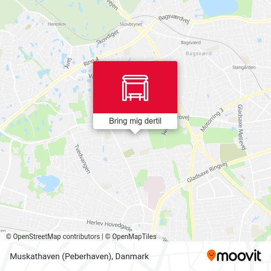 Muskathaven (Peberhaven) kort