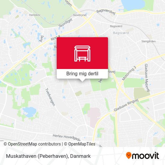 Muskathaven (Peberhaven) kort