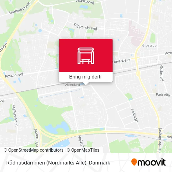 Rådhusdammen (Nordmarks Allé) kort