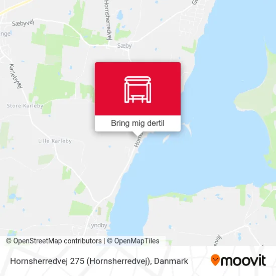 Hornsherredvej 275 kort